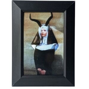 Vintage Devil Horned Nun Occult Ret ro Gothic Punk Dark Goth Rock Bikrr Unusual